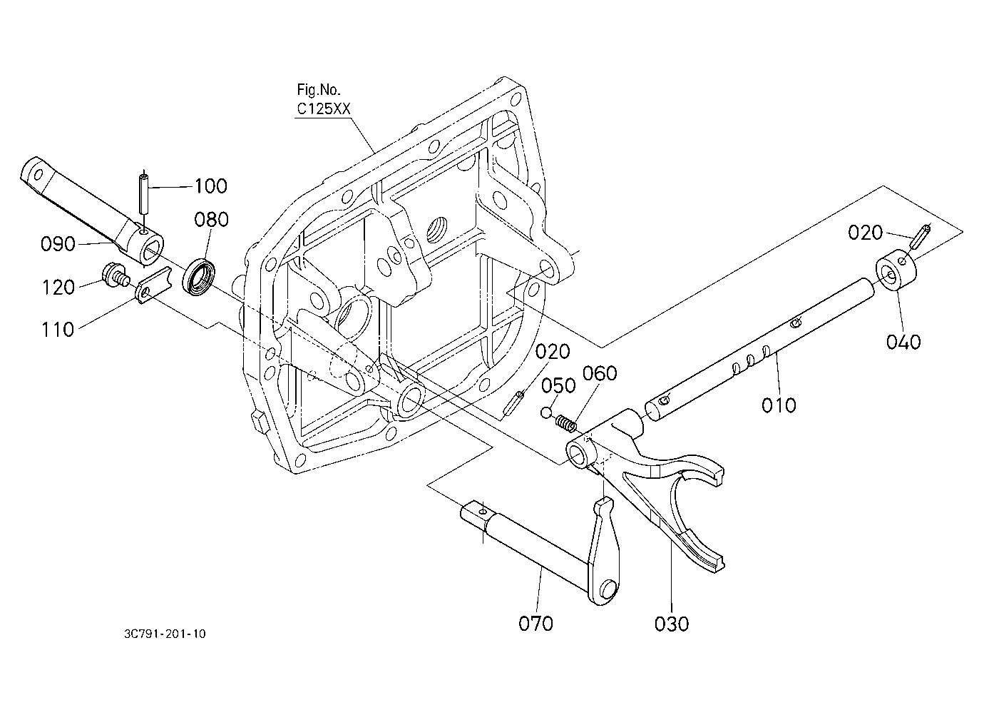 Range Gear Shift Fork