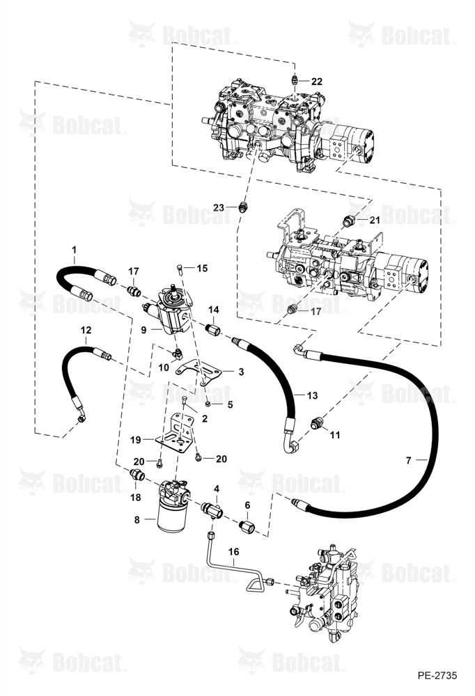 Hydrostatic Circuitry (Cooling Fan) A3L311001 - A3L329999, A3L411001 - A3L429999