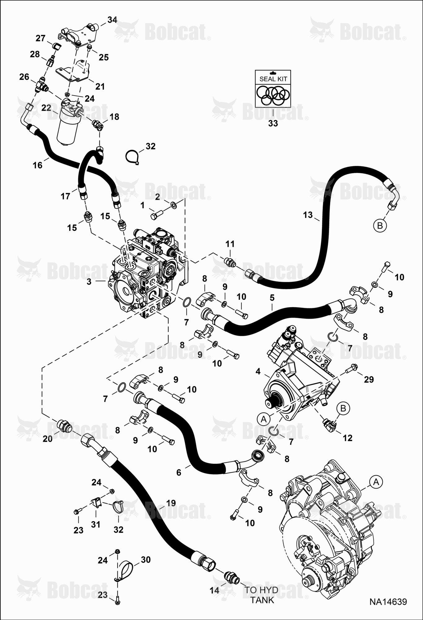 Hydrostatic Circuitry (Hydrostatic Pump & Motor)