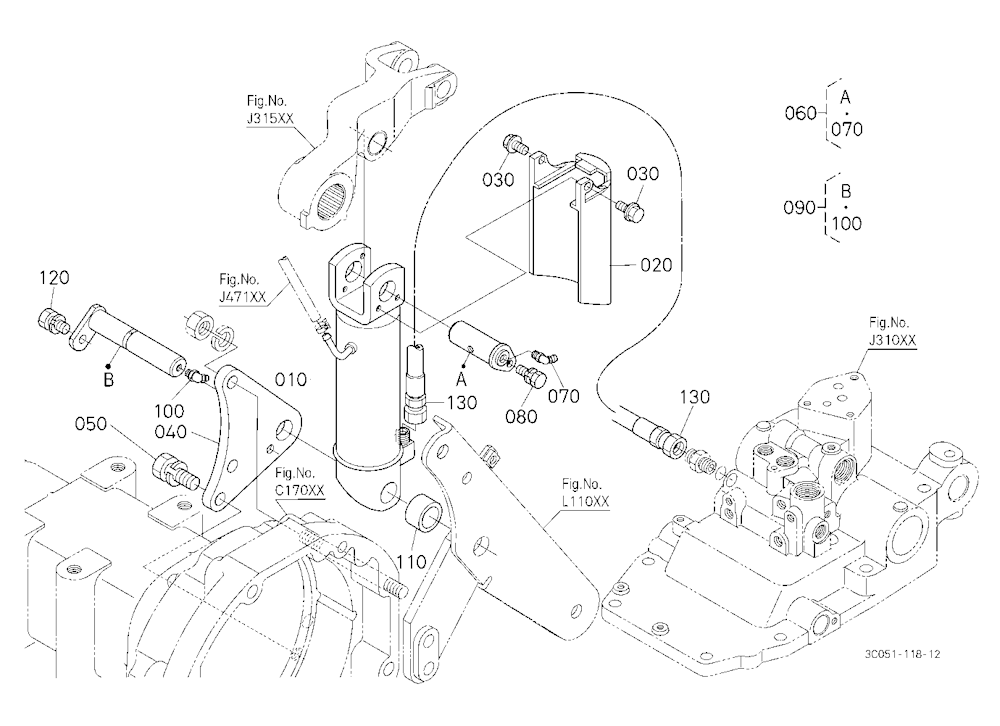 3P-Lift Assist Cylinder Rh