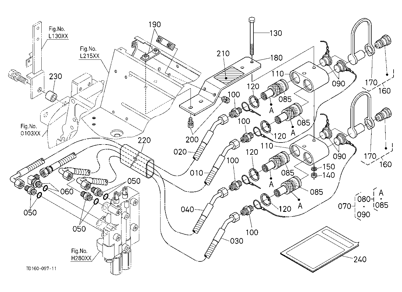 Rear Hydraulic Outlet Kit (W/G No.L8349) [Option]