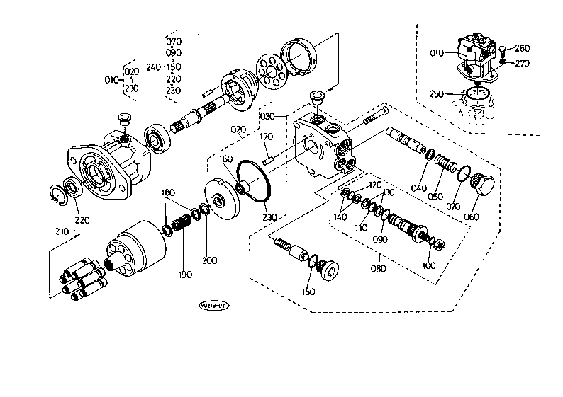 Swivel Motor and Component Parts