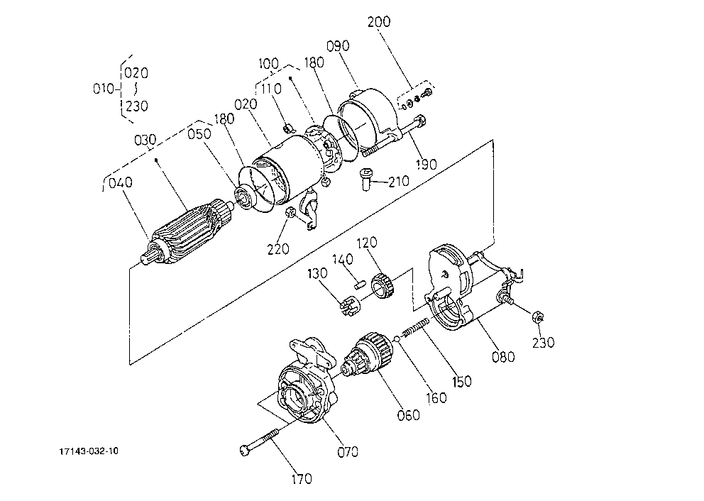 Starter (Component Parts)(Not For Reman Unit)