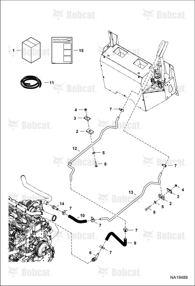 Heater & A/C (Heater Plumbing Kit)
