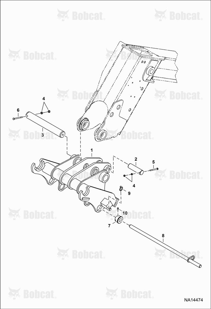 Inner Boom & Attachment Carrier (Original Manitach) (Centered On Boom Head)