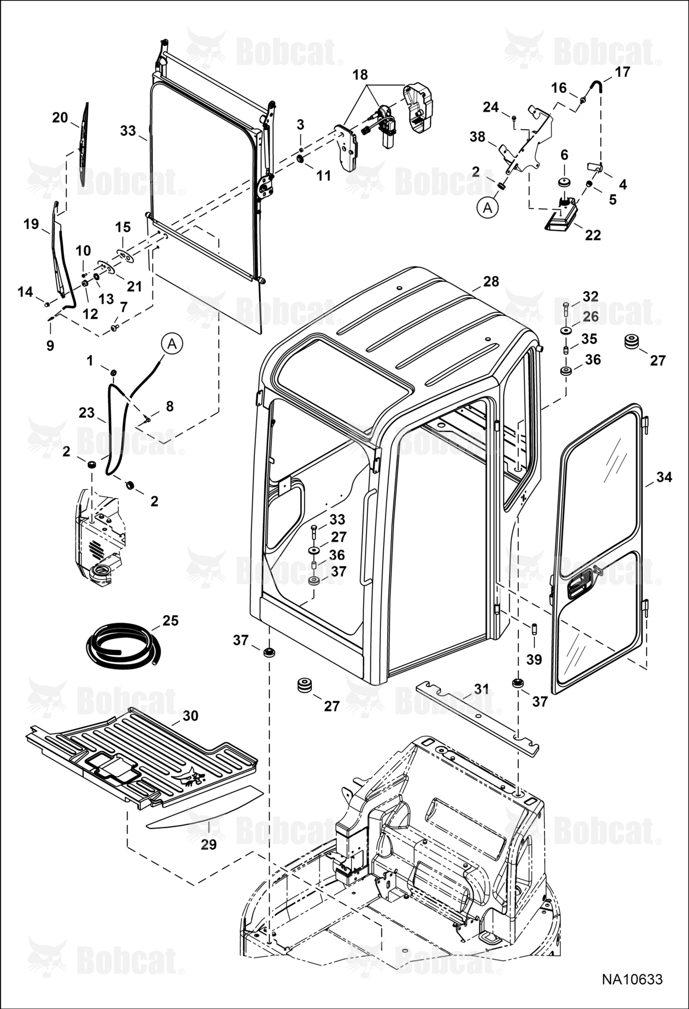 Operator CAB (Mounting, Front Windows, & Door)