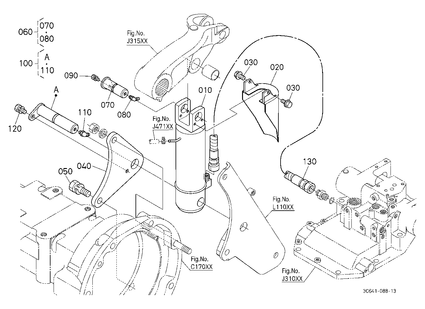 3P-Lift Assist Cylinder Rh