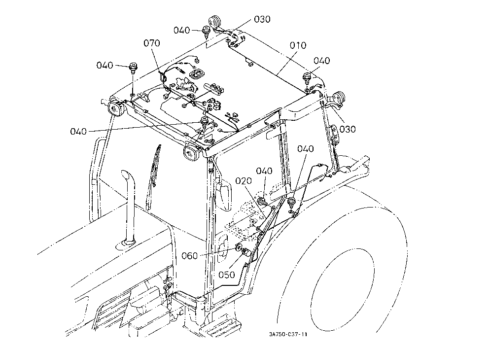 Electrical Wiring (Cab) [A] [Old Type]