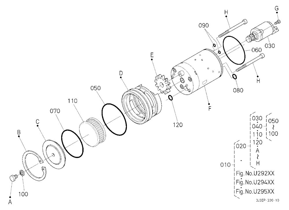 Front Pto Kit (21 Splines) (Pump) (W/G No.M3964) [