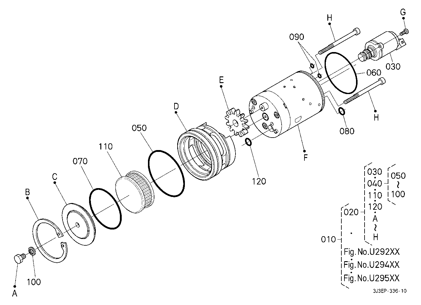 Front Pto Kit (21 Splines) (Pump) (W/G No.M3964) [