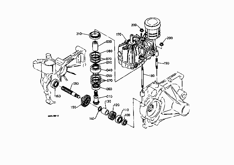 HST/BEVEL GEAR SHAFT