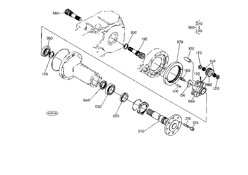 Rear Axle [M7030(Dt) Old Type]
