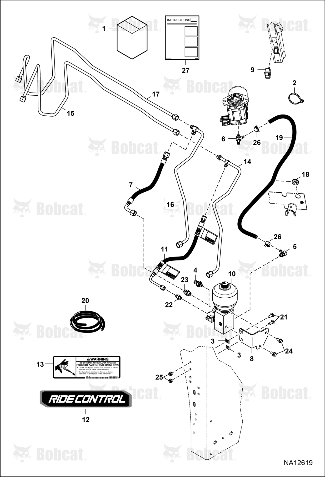 Ride Control Kit  A3NT18743 & Above, A3NU13077 & Above