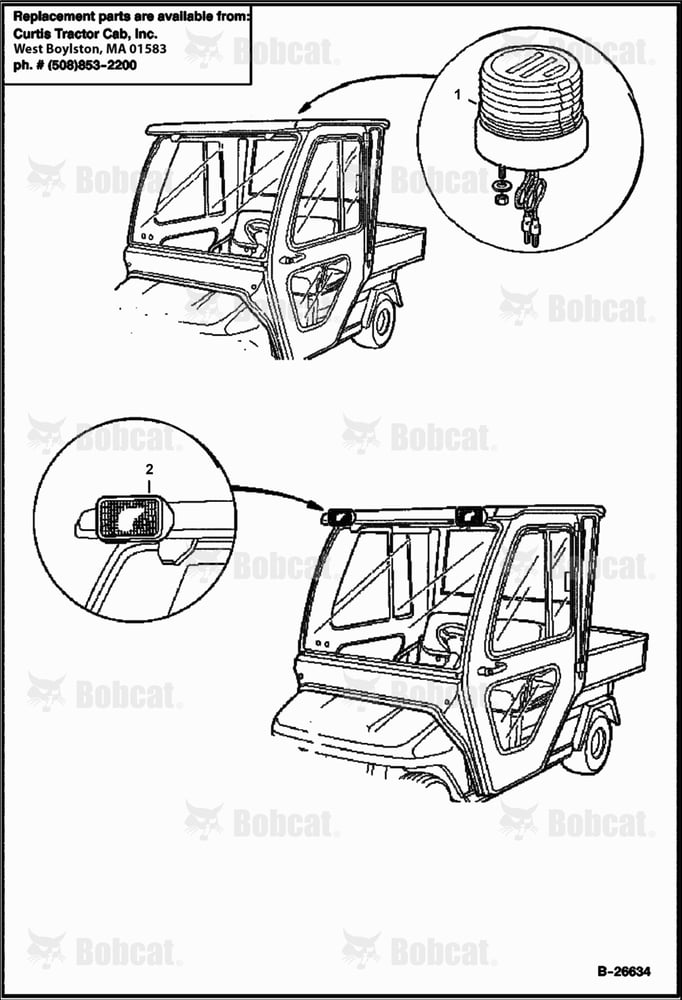 CAB Lights (STROBE, Rear WORK)