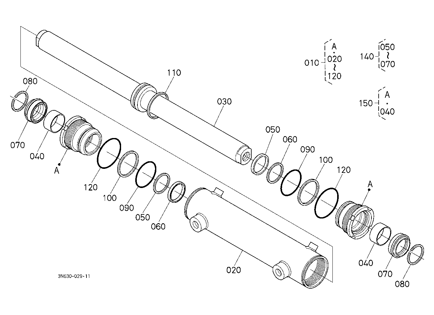 Steering Cylinder [Component Parts] [New]