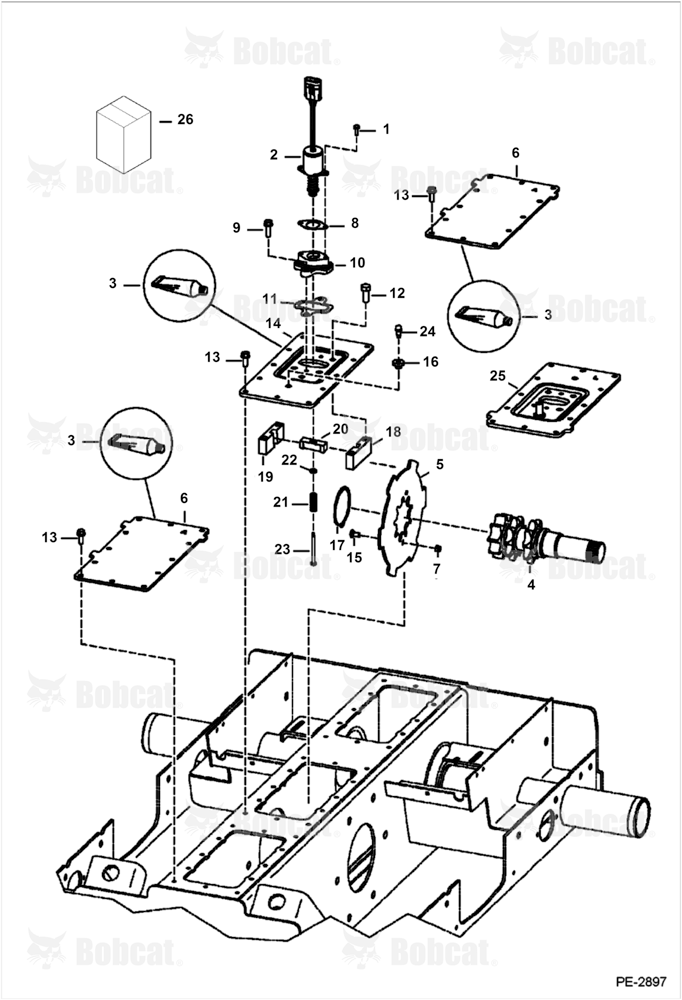 Transmission Covers (W/Disc Brake) 530714318 & Below, 530811605 & Below
