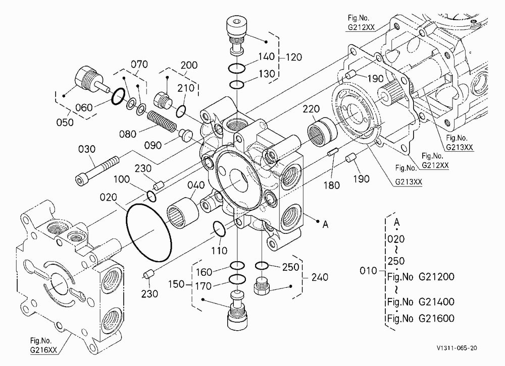HST PUMP 4 (PORT BLOCK COVER) [COMPONENT PARTS]
