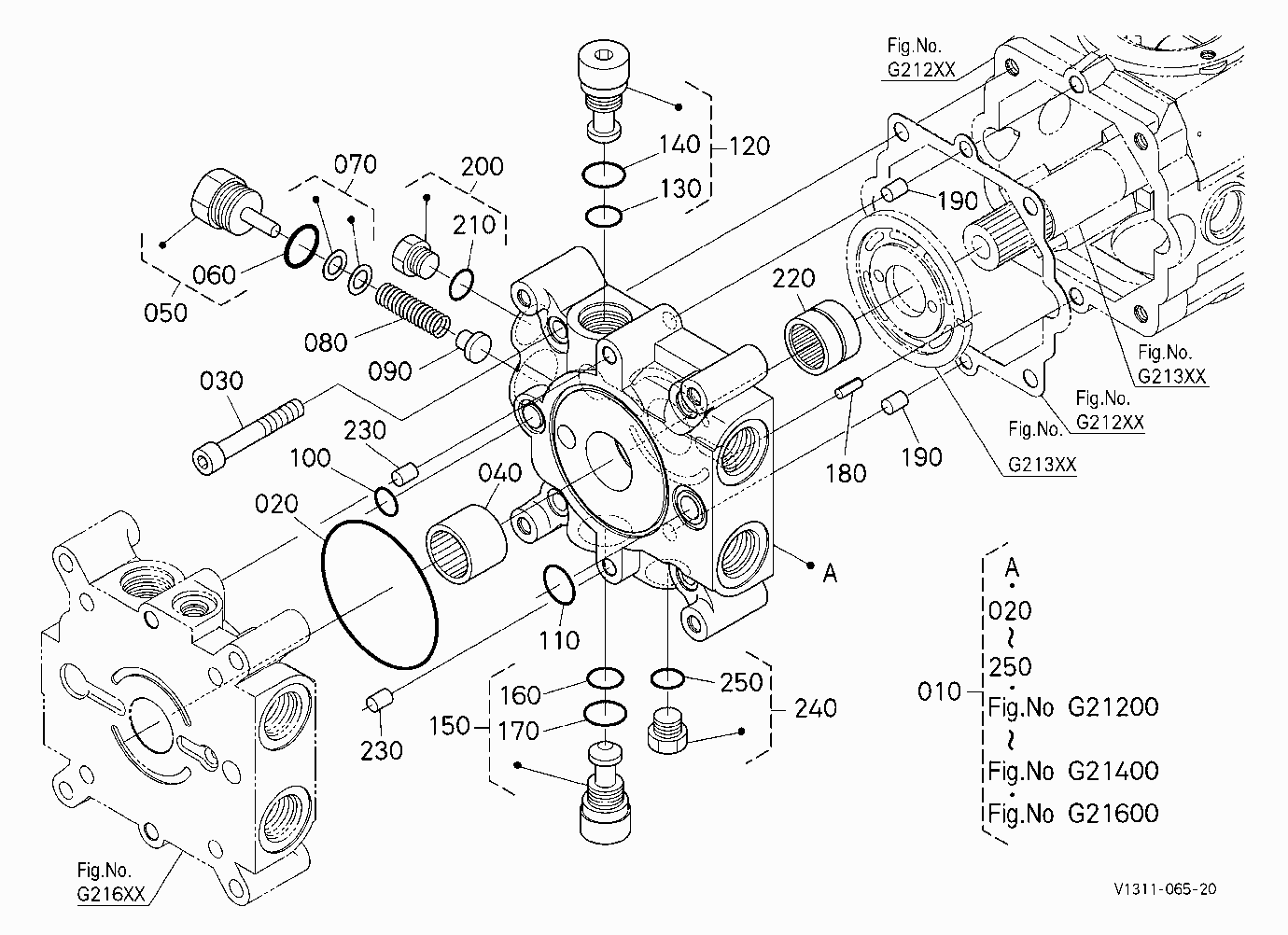 HST PUMP 4 (PORT BLOCK COVER) [COMPONENT PARTS]