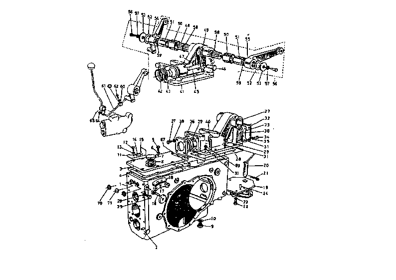 Transmission Case And Oil Pressure Cylinder