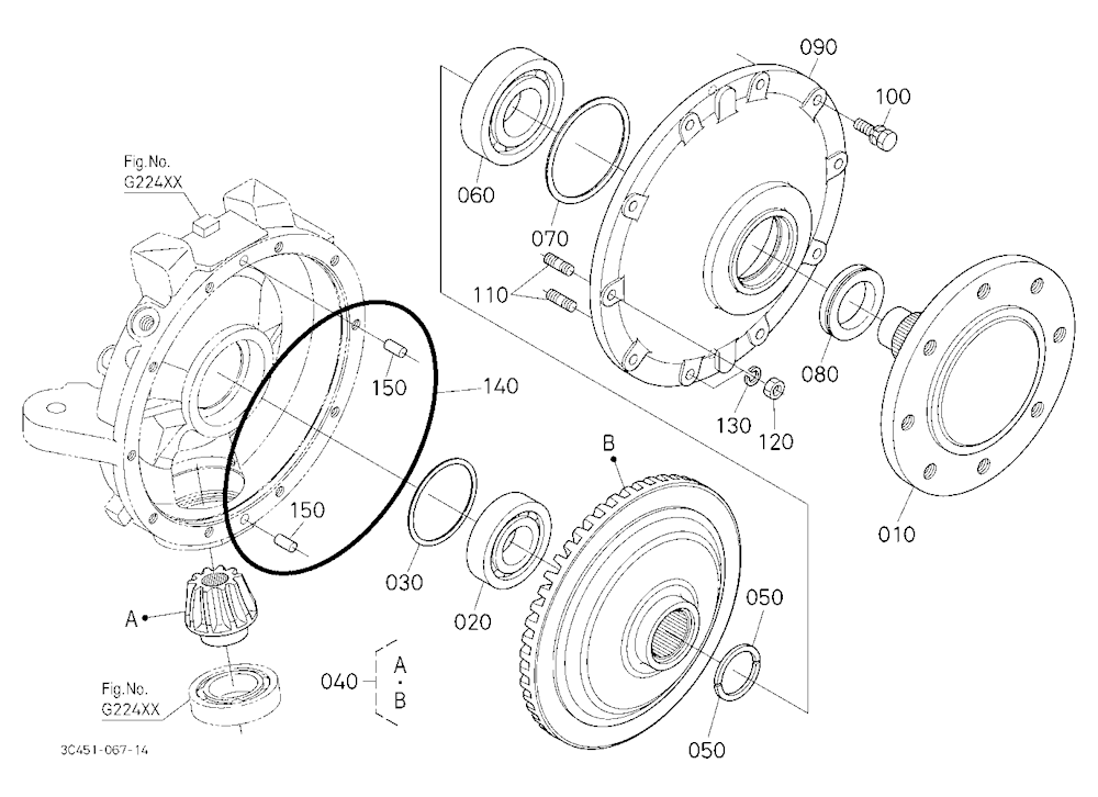 Front Axle Lh