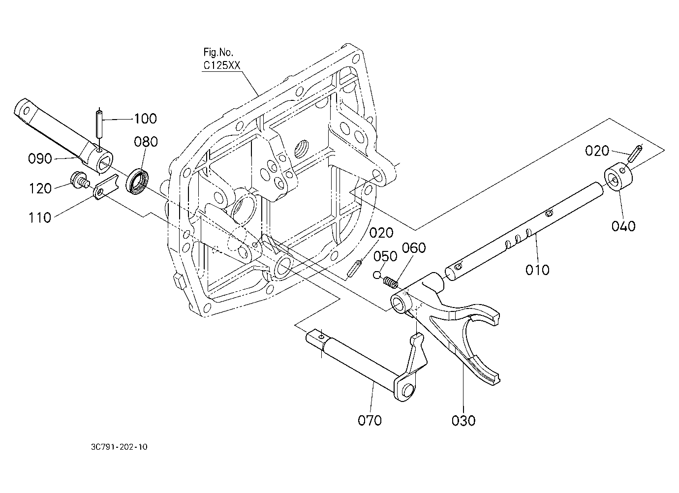 Range Gear Shift Fork