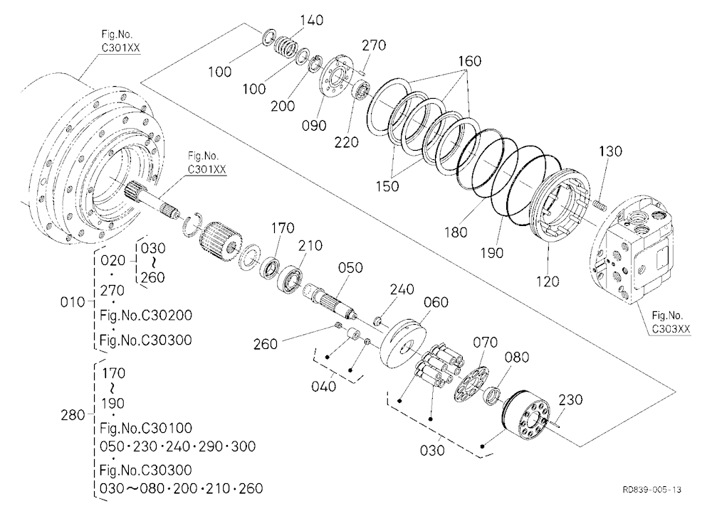 Drive Motor (Piston) [Component Parts]