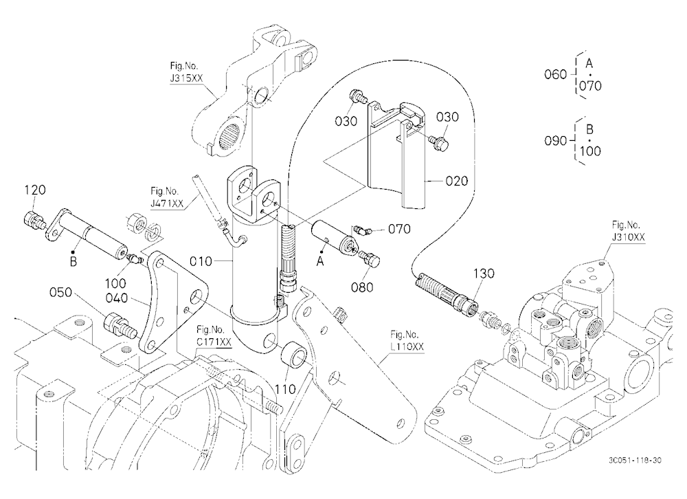 3P-Lift Assist Cylinder Rh