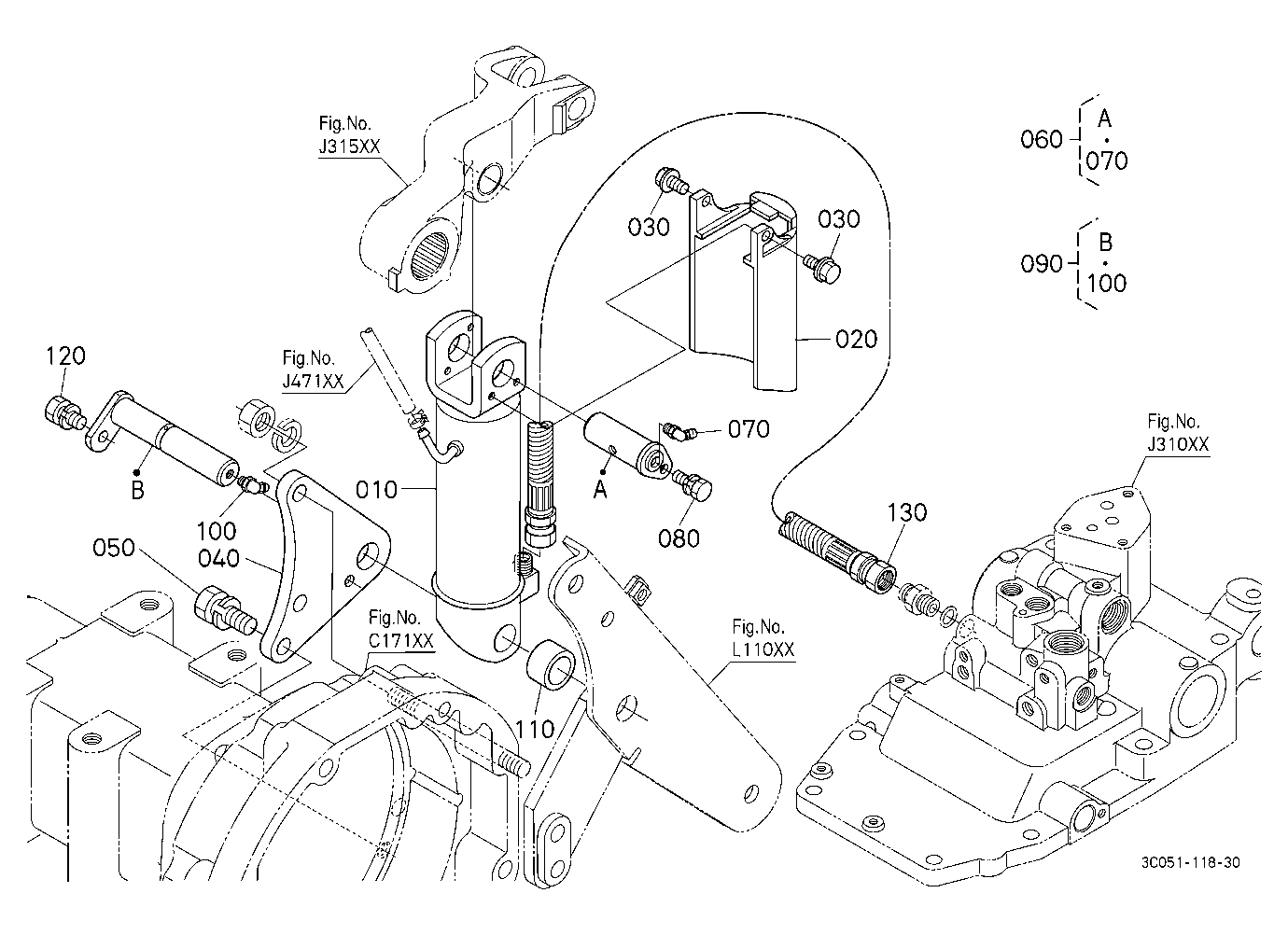 3P-Lift Assist Cylinder Rh
