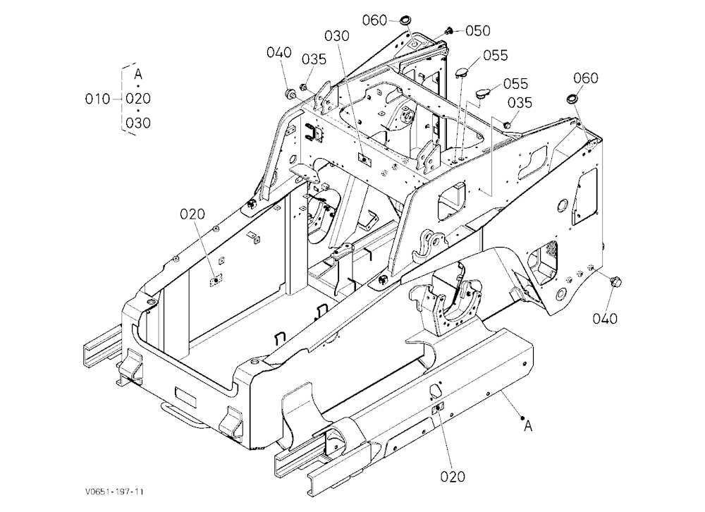 Main Frame [Hydraulic Hitch] [High Flow] [Shockles