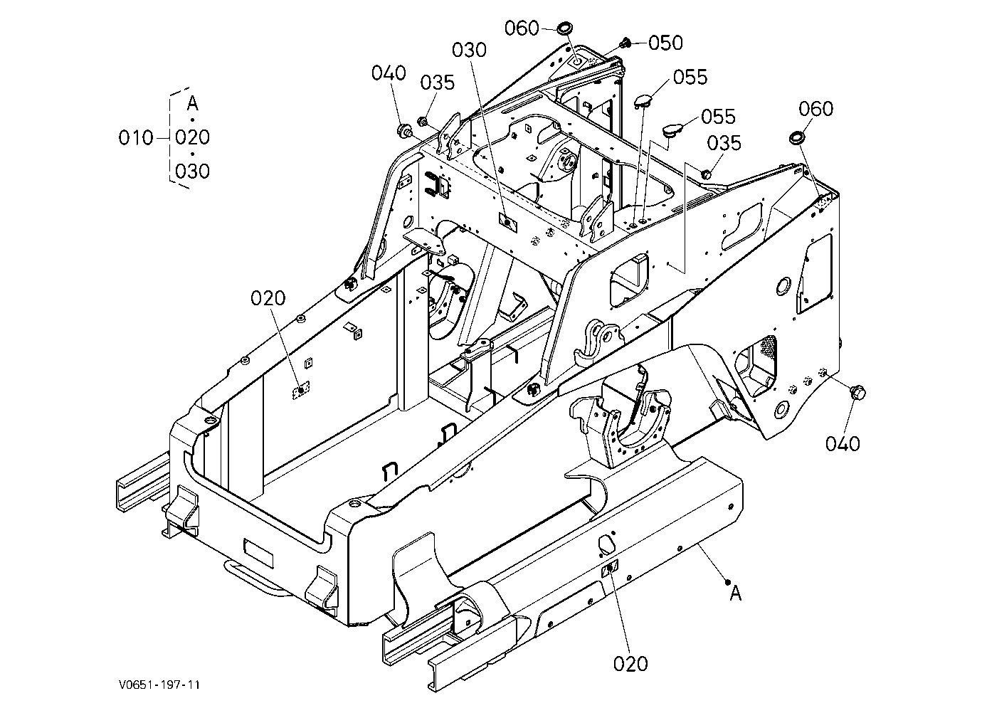 Main Frame [Hydraulic Hitch] [High Flow] [Shockles