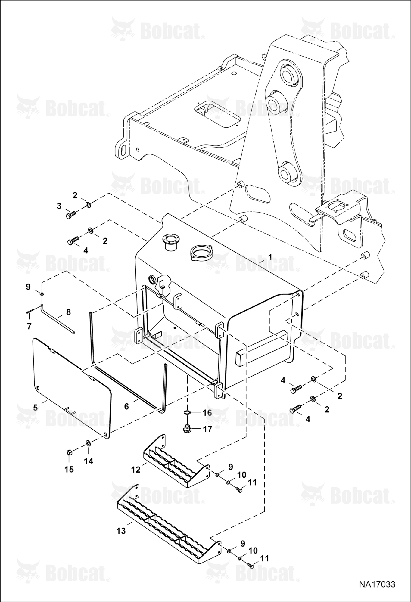 Hydraulic Tank (W/O Hose Guard Plate)