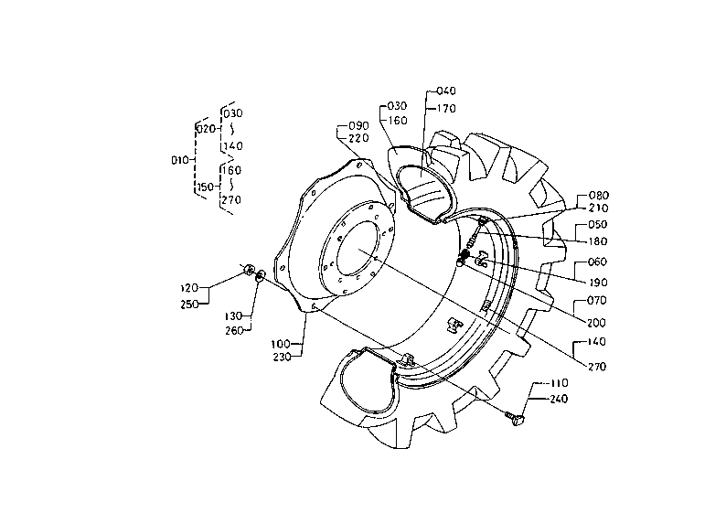 Rear Wheel (12.4-24) [Option]