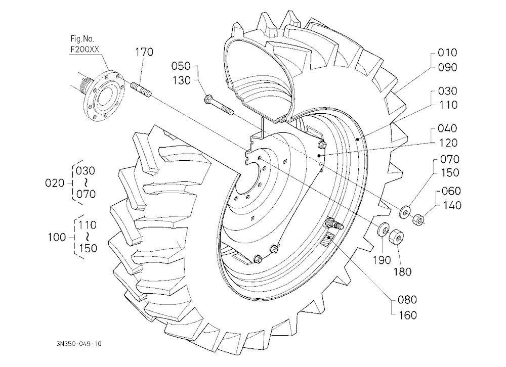 Rear Wheel (18.4R34)