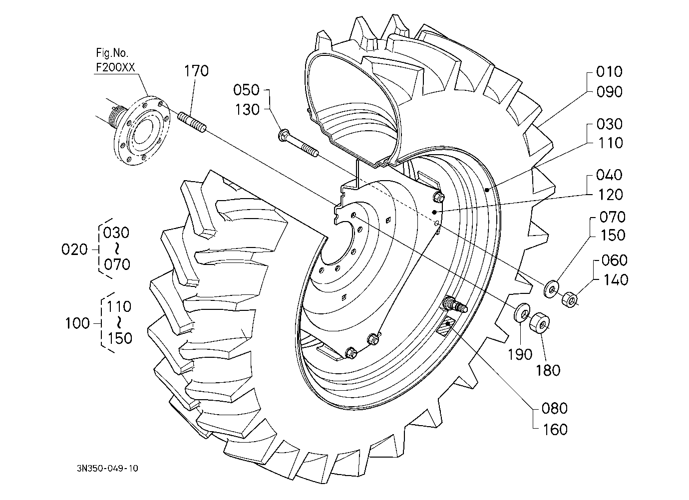 Rear Wheel (18.4R34)