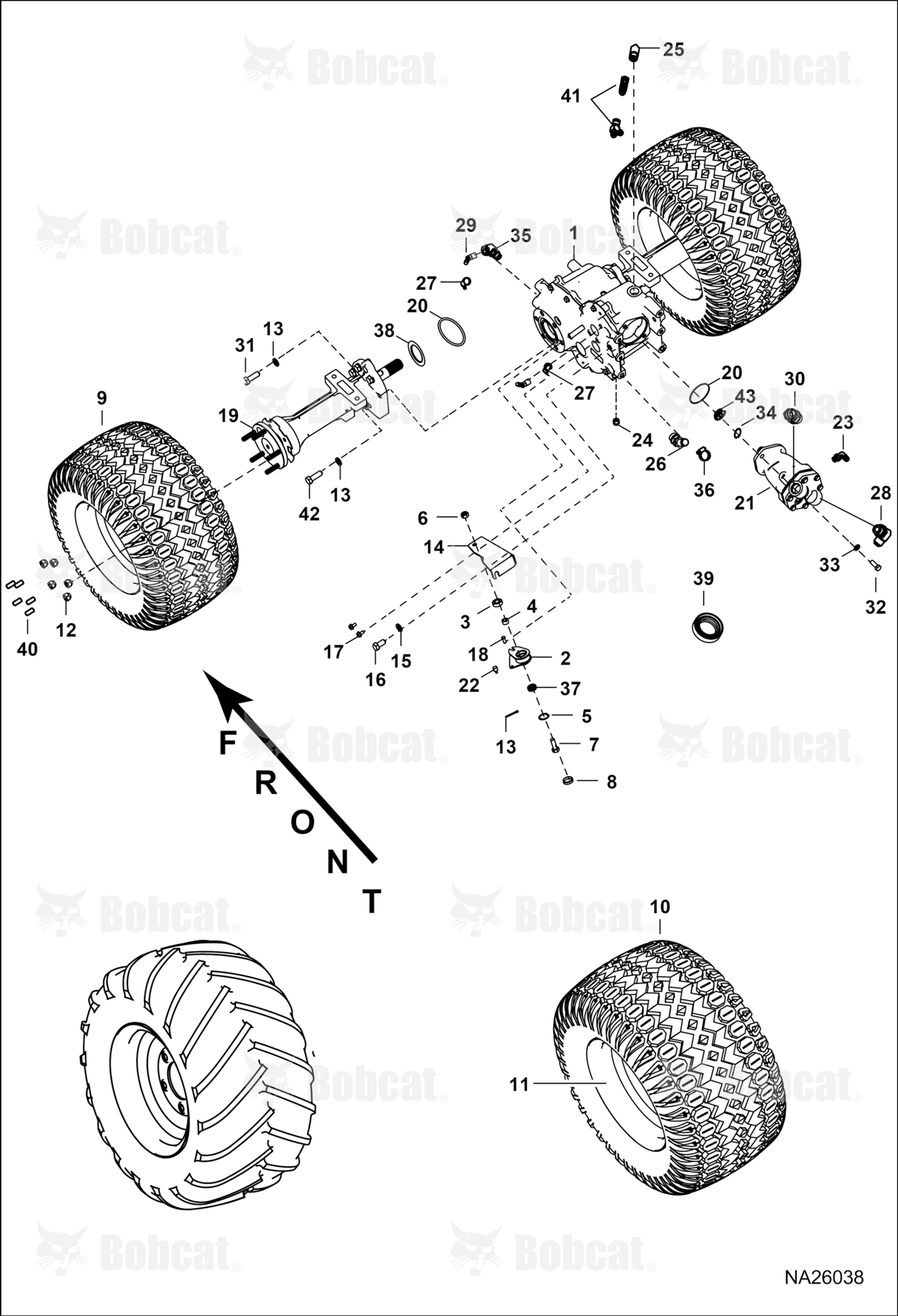 Front Axle & Wheels