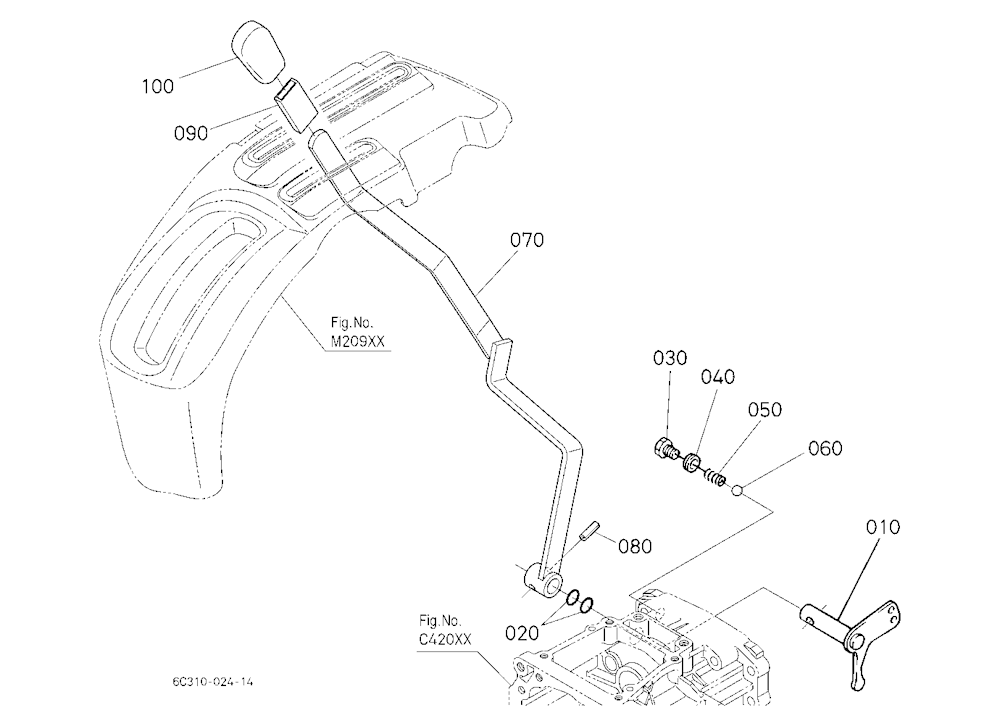 Front Wheel Drive Lever