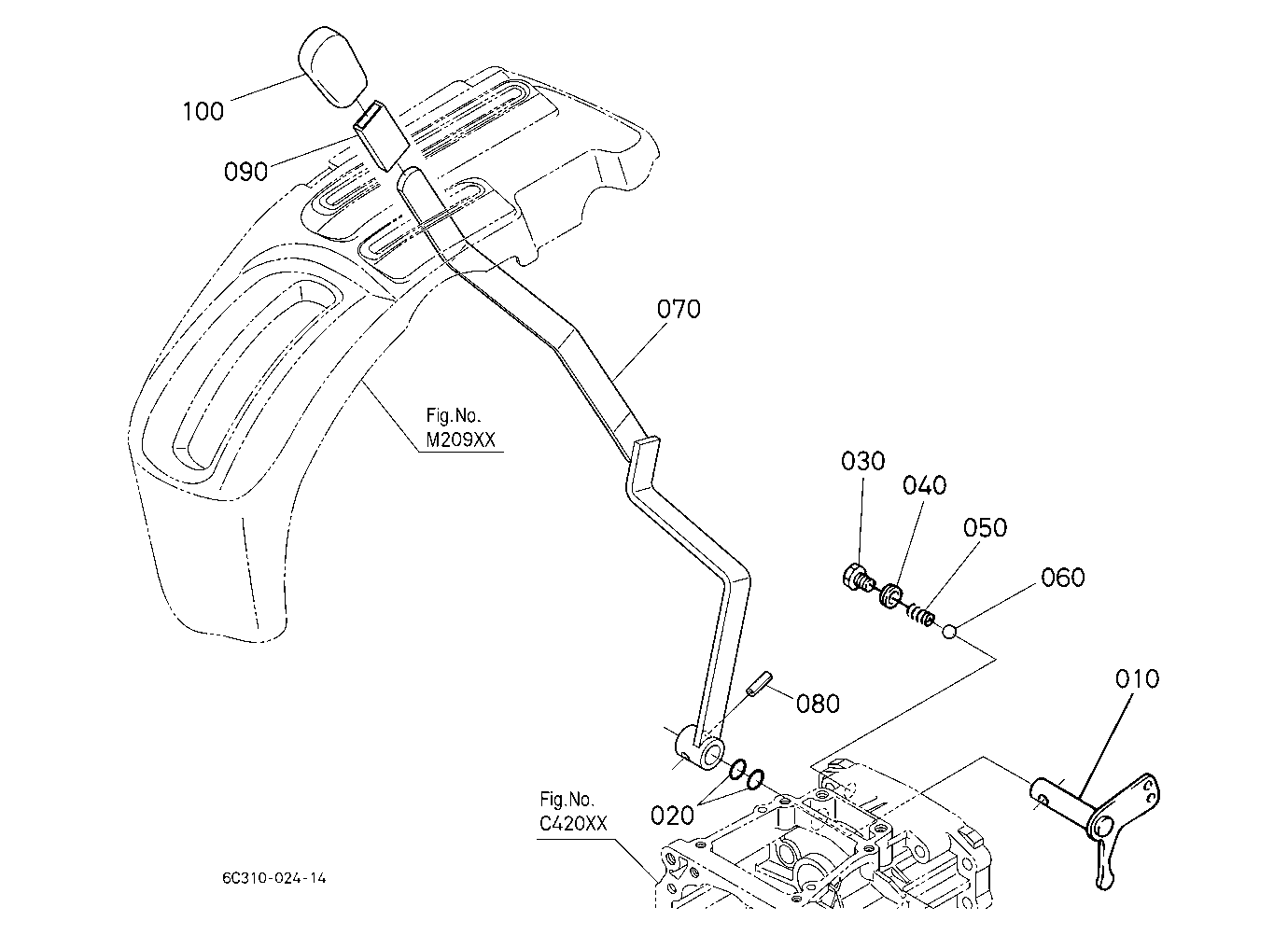 Front Wheel Drive Lever