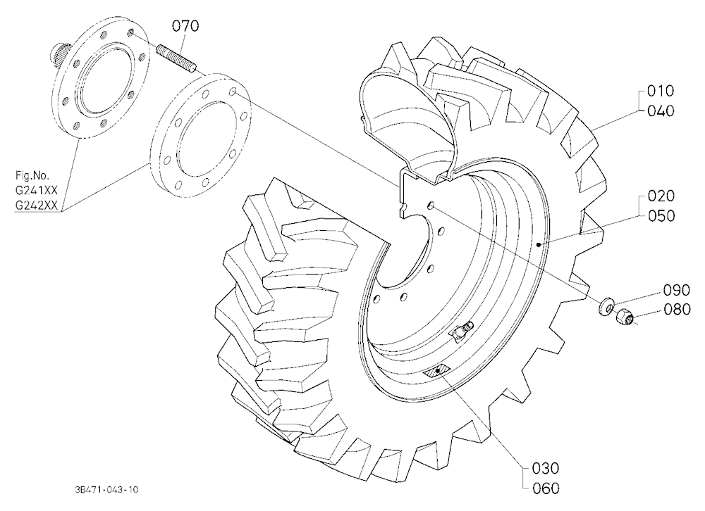 Front Wheel (280/70R18 R1)