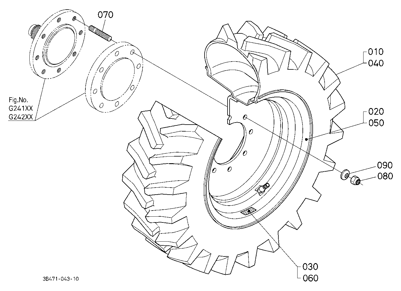 Front Wheel (280/70R18 R1)