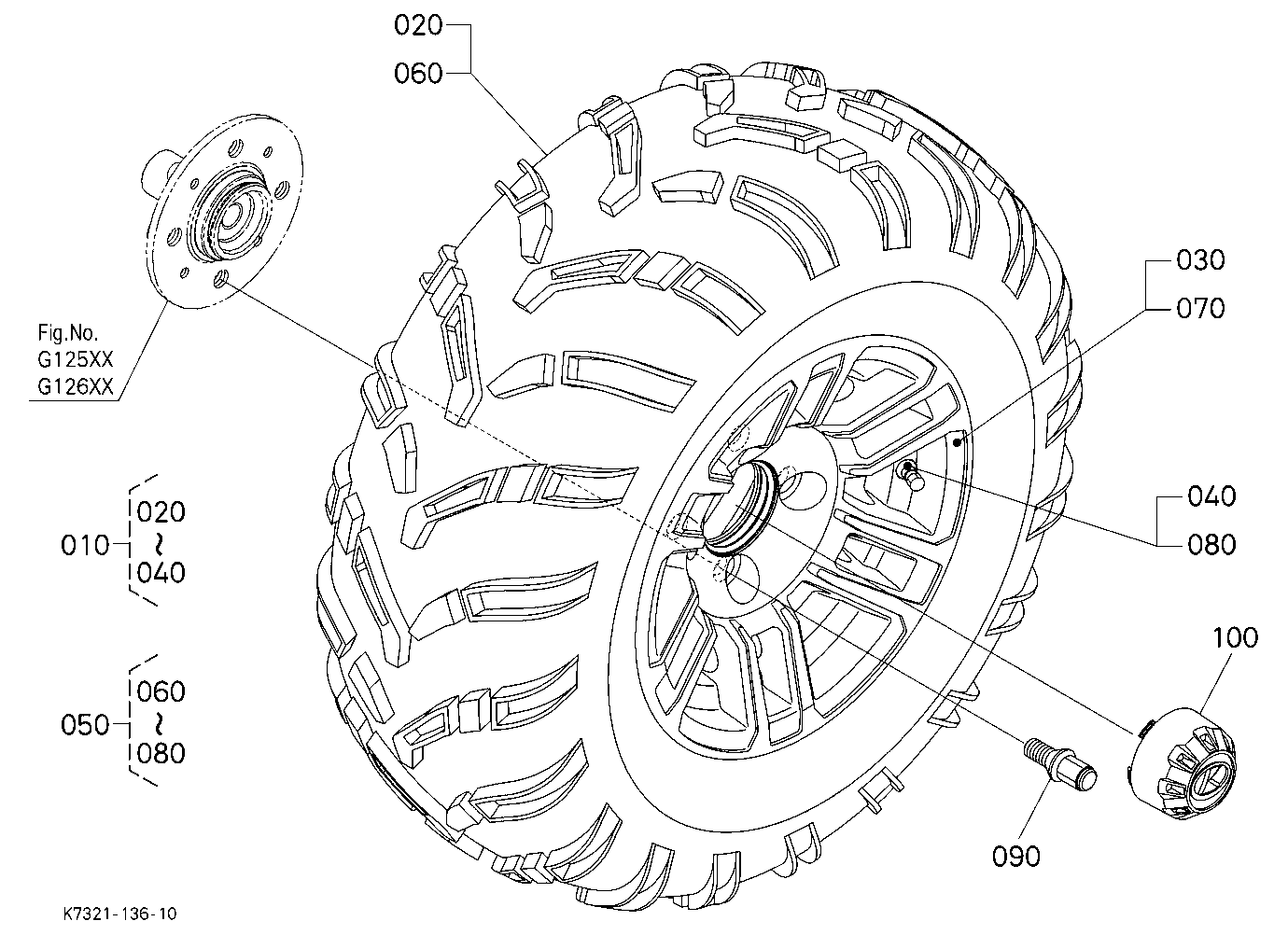 Front Wheel (24*9-12,Atv A/W)