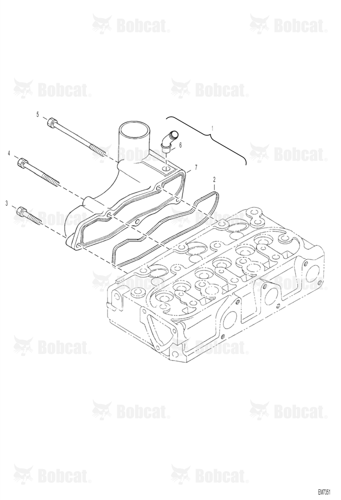 Inlet Manifold (Engine S/N 7U0001 - 4JB9999)