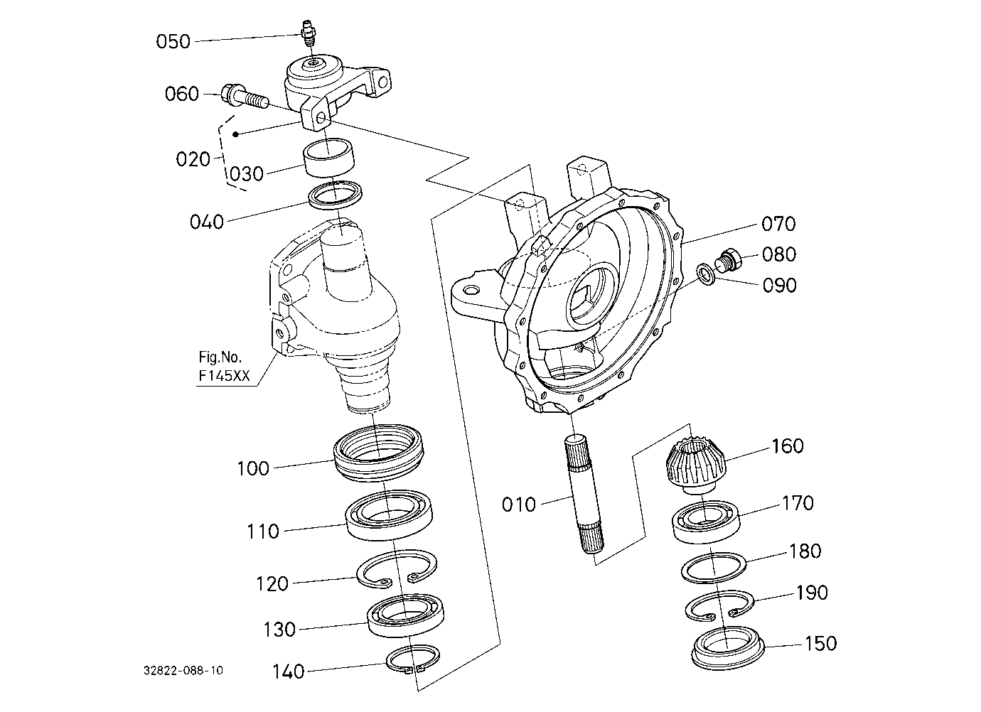 Front Axle Case Lh