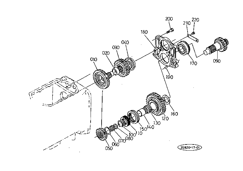 Hi-Lo Shift Gear Shaft