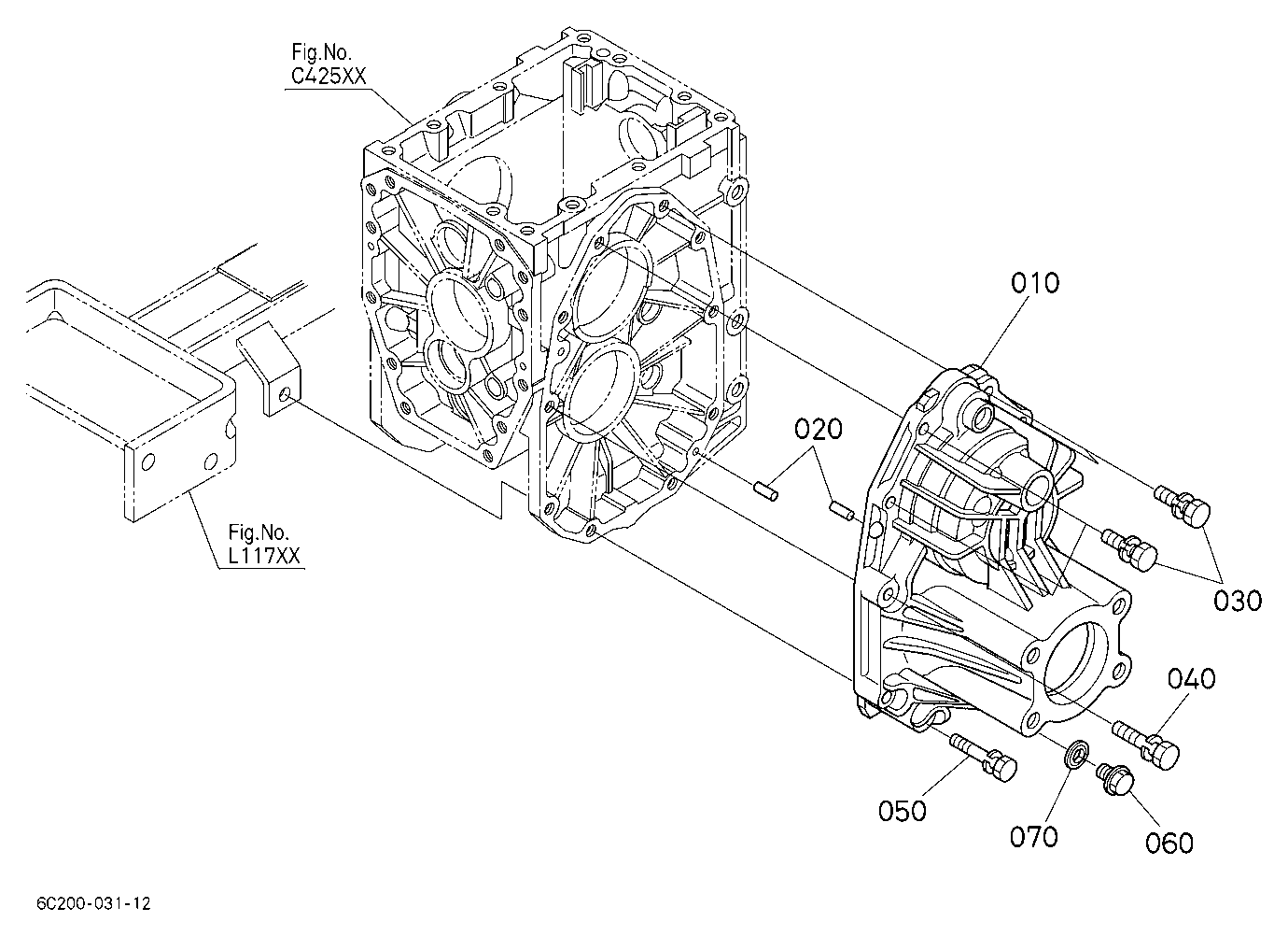Rear Axle Case Lh