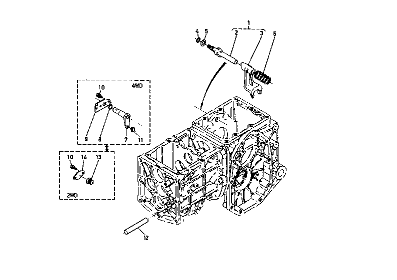 Rotary Speed Change Fork Group