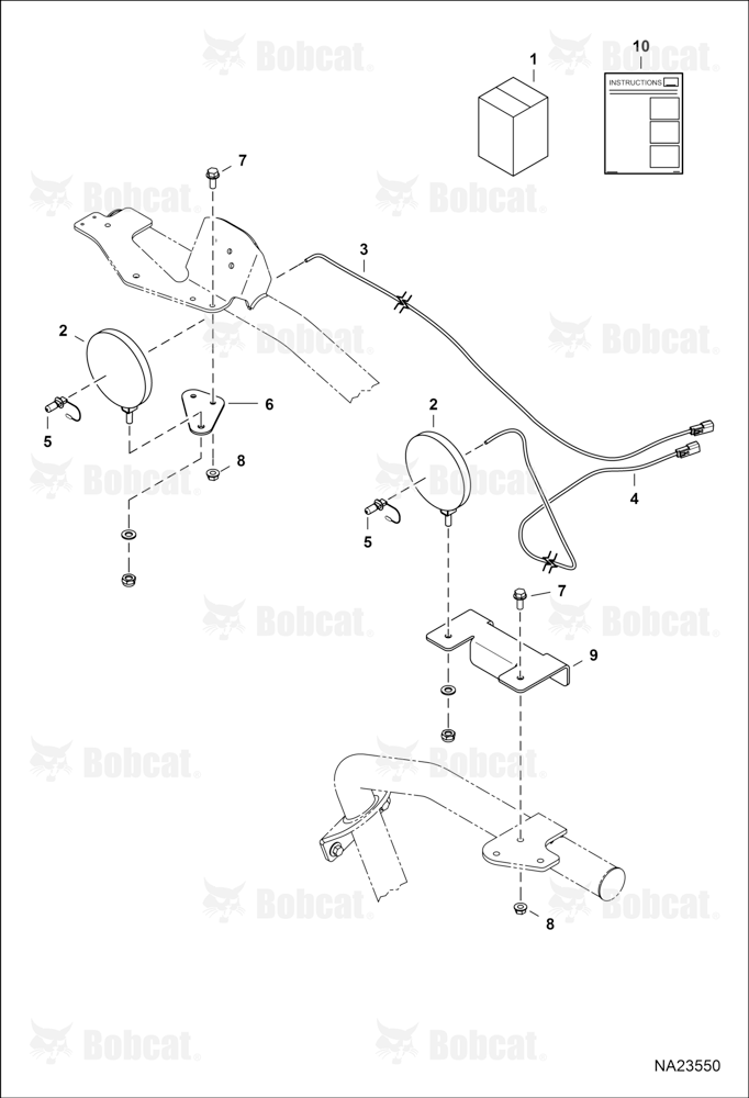 Blue Work Lights Kit