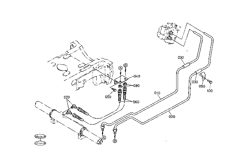 Power Steering Oil Pipe W/O Cab