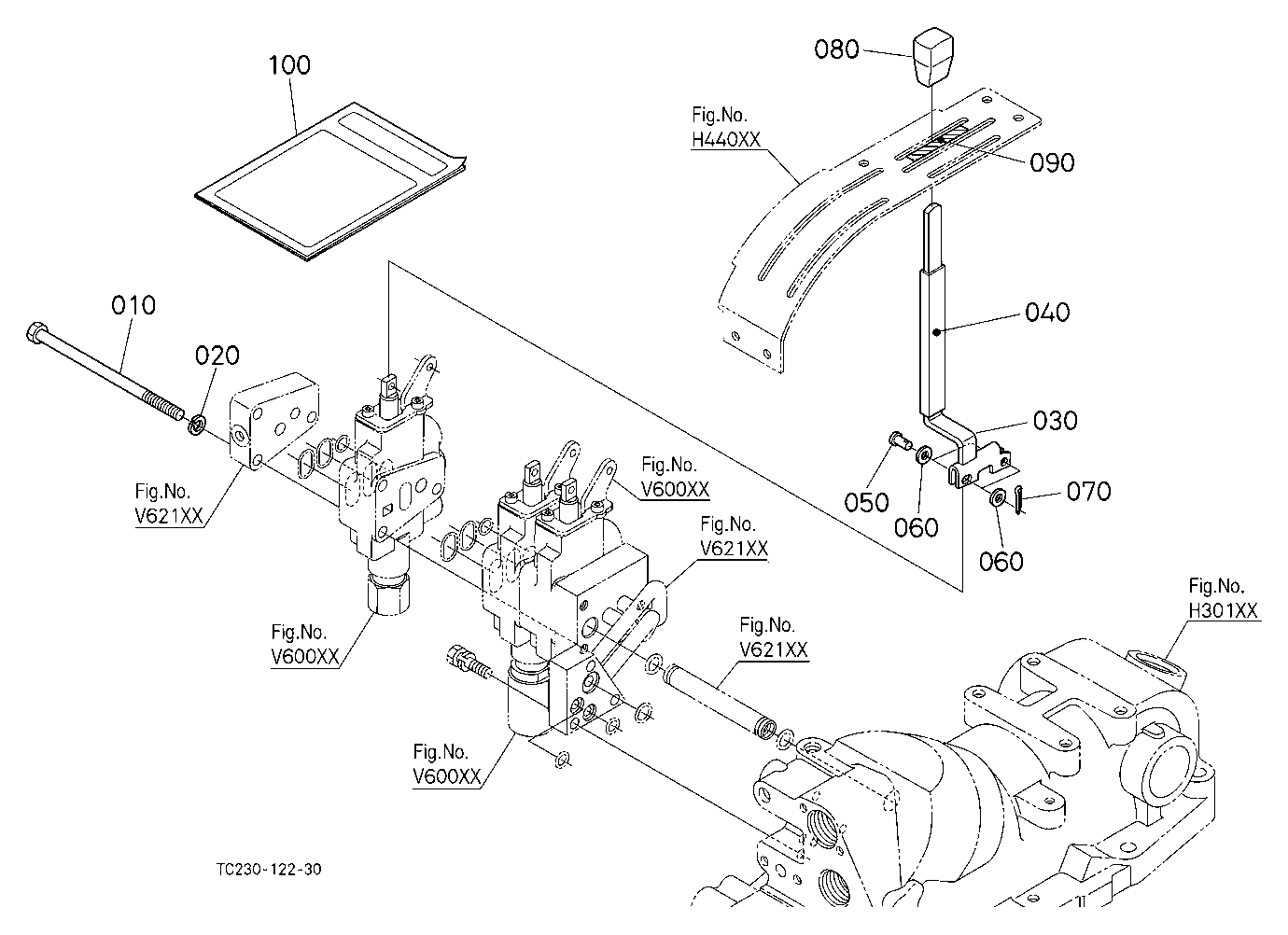 Auxiliary Control Valve Lever (3Rd) [New] [Option]