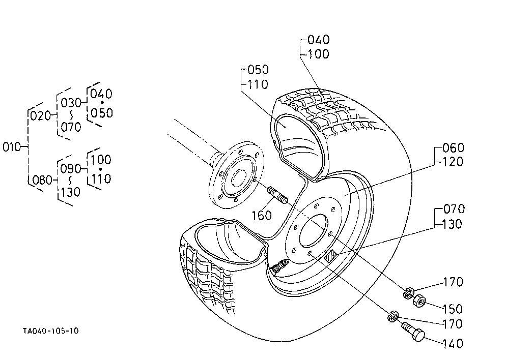 Rear Wheel (355/80-D20)