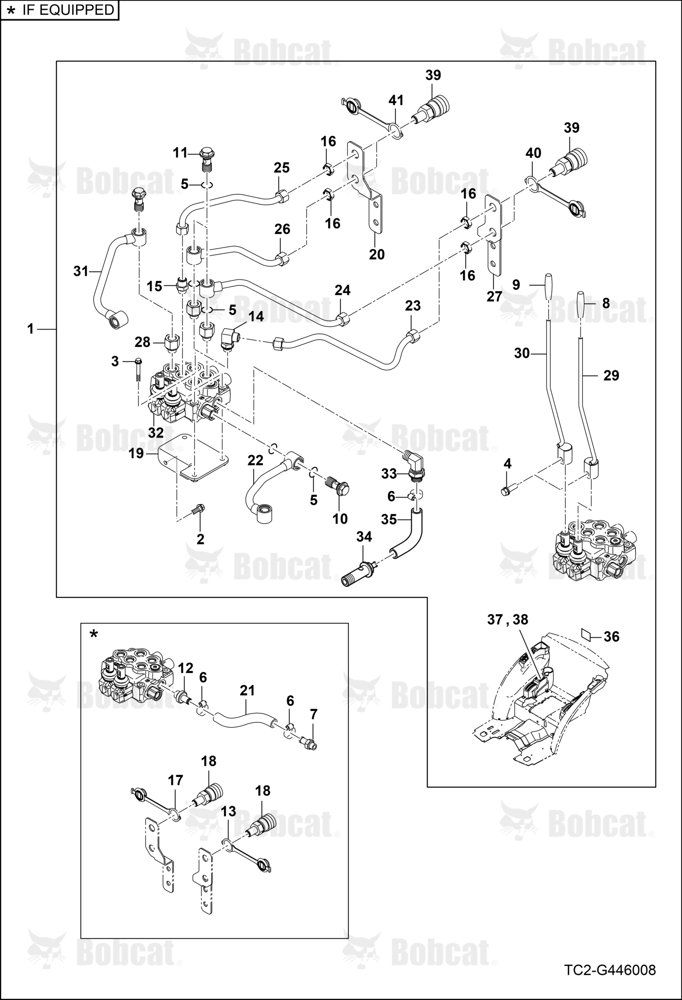 Auxiliary Hydraulics Kit (Rear)(Spring and Detent)